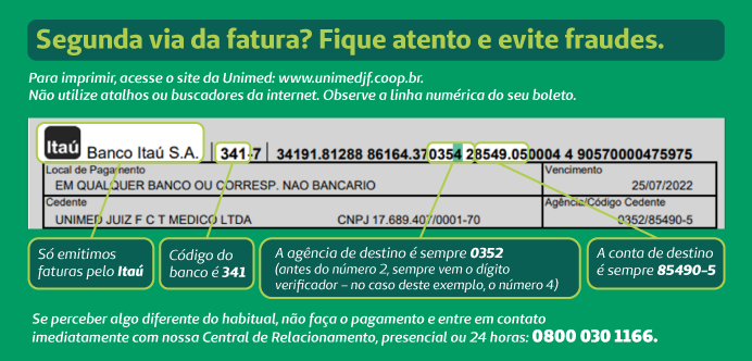 Segunda via da fatura? Fique atento e evite fraudes.